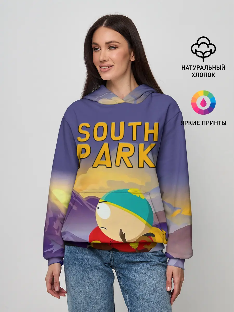 Женское худи / Эпичный Картман в горах | Южный Парк
