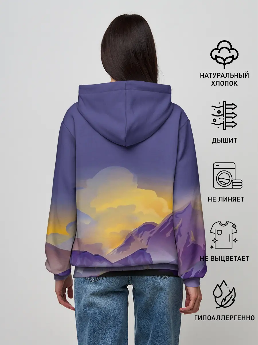 Женское худи / Эпичный Картман в горах | Южный Парк