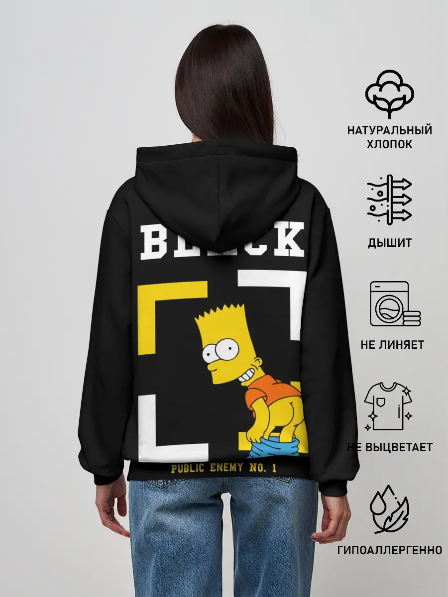 Женское худи / Симпсоны х ON BLACK