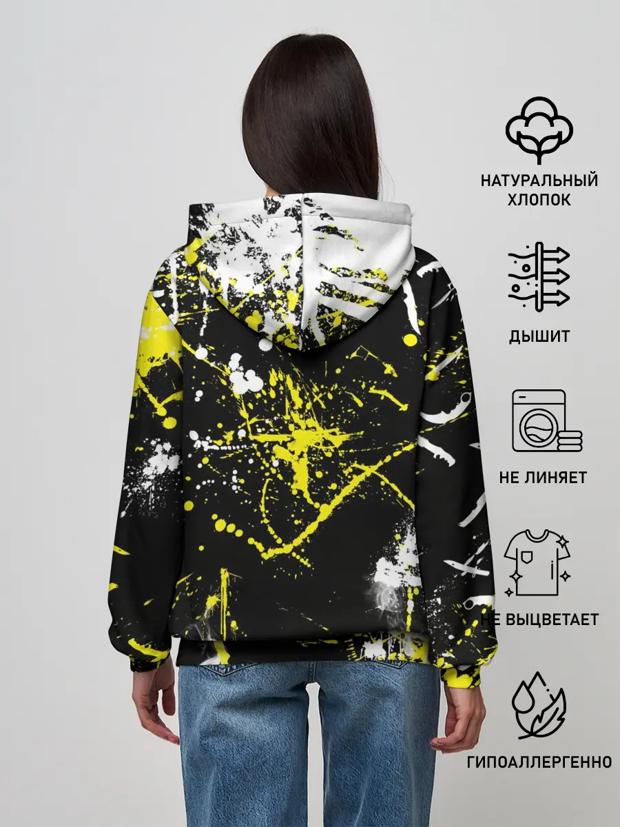 Женское худи / CS:GO Брызги красок