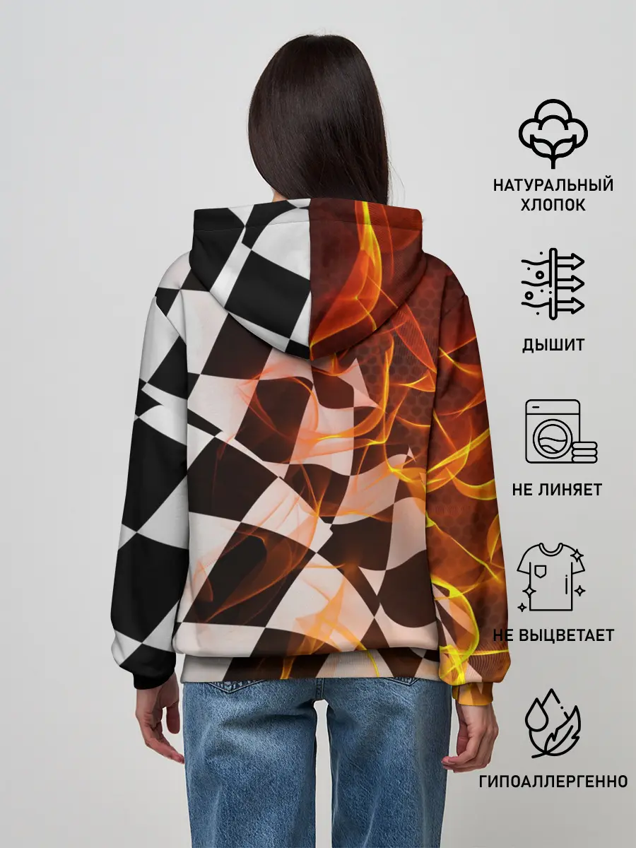 Женское худи / BMW RACING / FIRE RACING