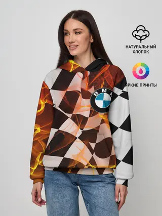 Женское худи / BMW RACING / FIRE RACING
