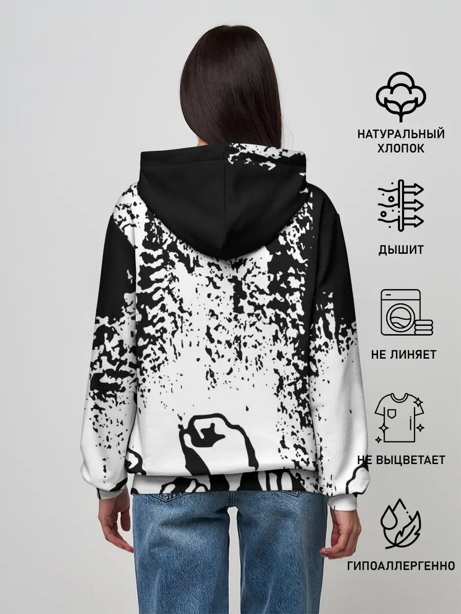 Женское худи / АНАРХИЯ / РЕВОЛЮЦИЯ,