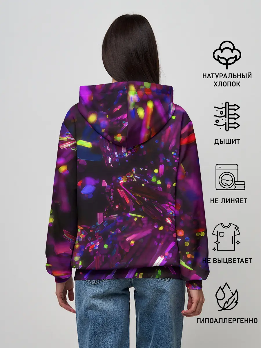 Женское худи / Фиолетовый бриллиант
