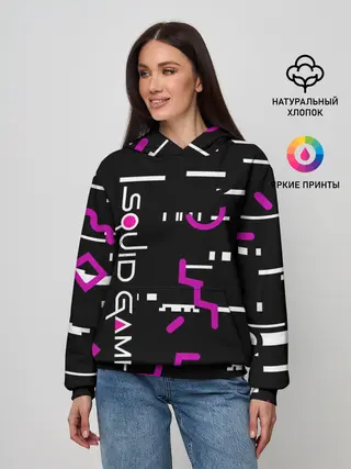Женское худи / Squid Gam: Узоры.