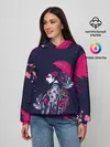 Женское худи / ДЕВУШКА В КИМОНО И ПТИЦАМИ