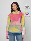 Женское худи / Радужная акварель