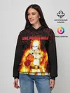 Женское худи / Сайтама в огне | One Punch-Man