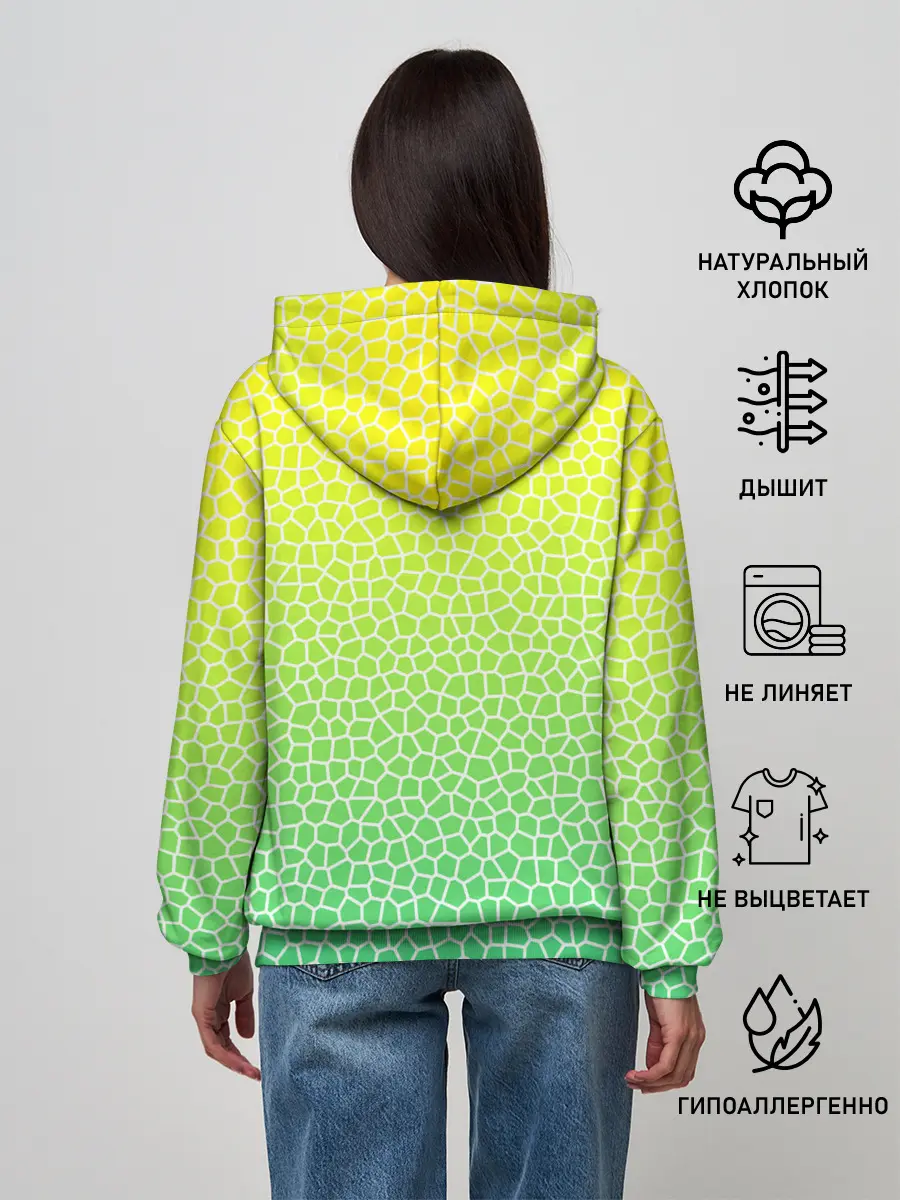 Женское худи / Витражная мозаика