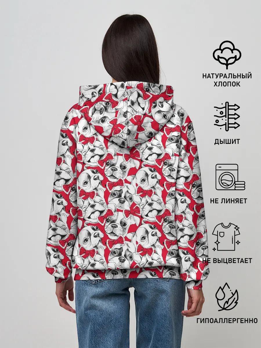 Женское худи / Французский Бульдог