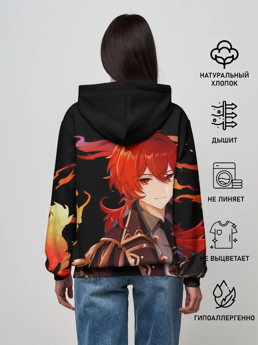 Женское худи / Genshin Impact - Дилюк