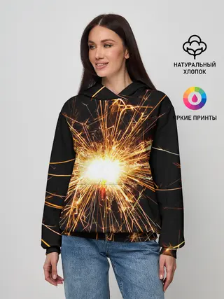 Женское худи / фейерверк души