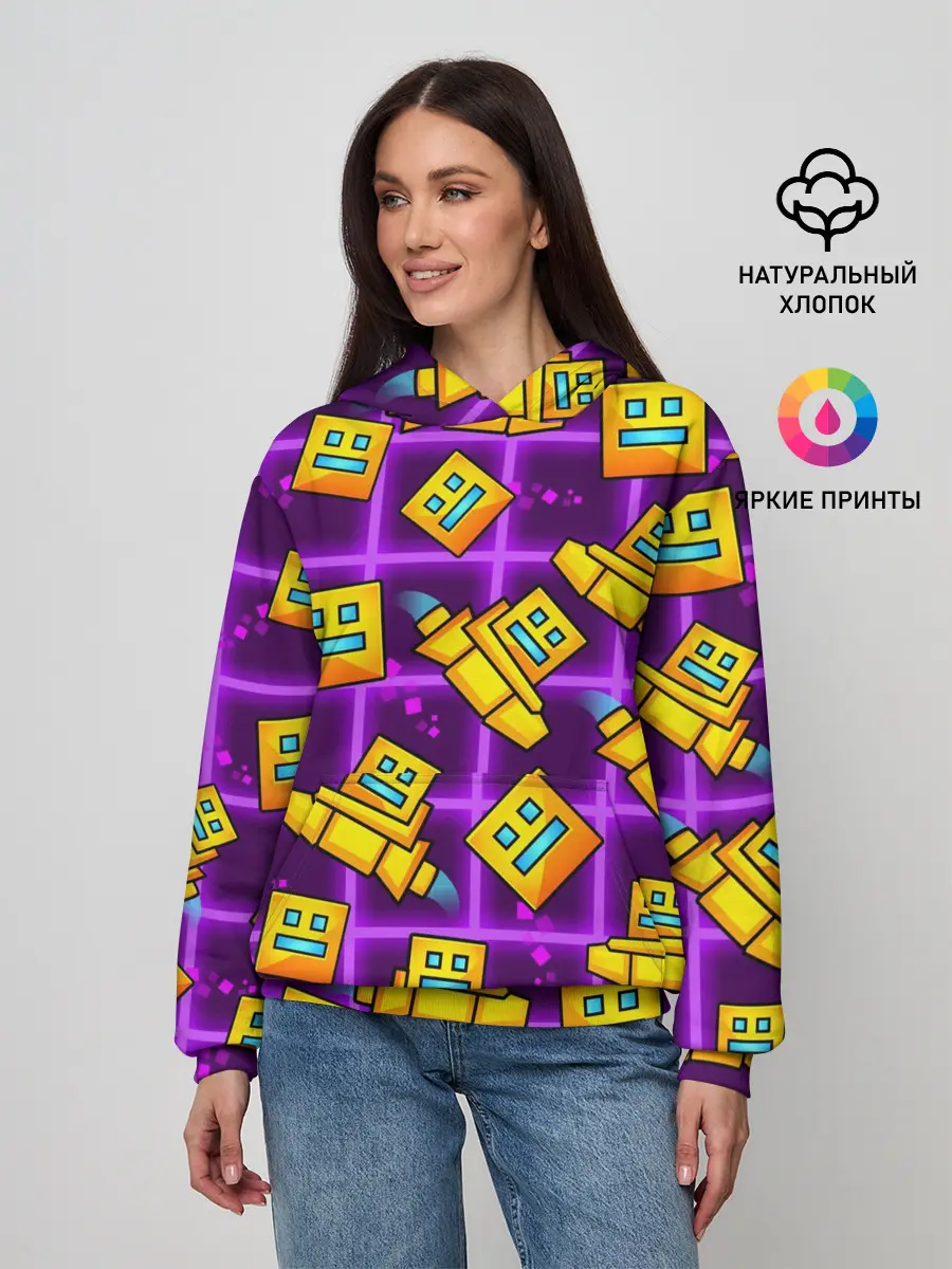 Женское худи / GEOMETRY DASH SPACE