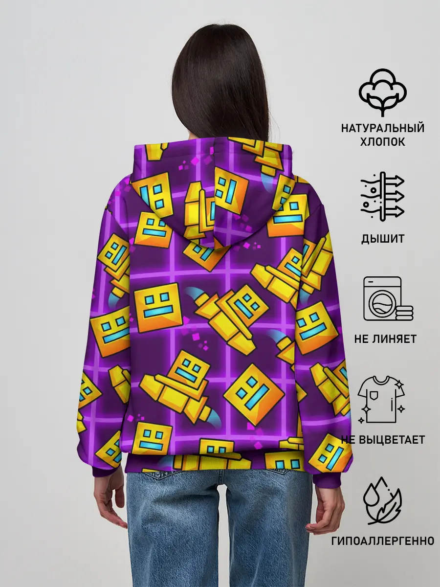 Женское худи / GEOMETRY DASH SPACE