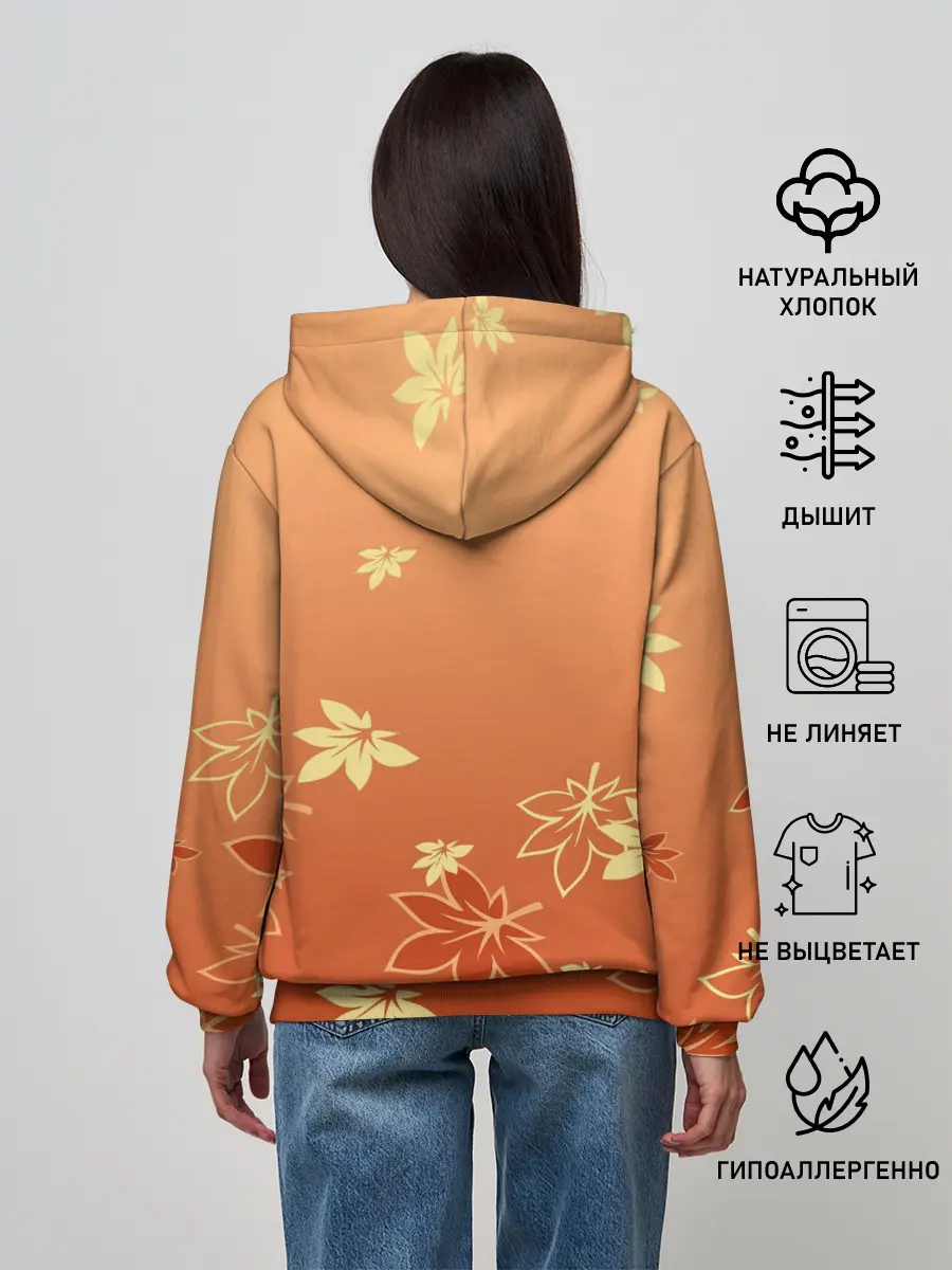 Женское худи / КАДЗУХА | KAZUHA | КРАСНЫЙ КЛЕН