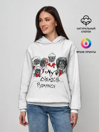 Женское худи / Группа My Chemical Romance в противогазах