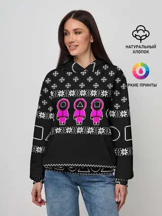 Женское худи / Новогодний свитер Ojingeo geim
