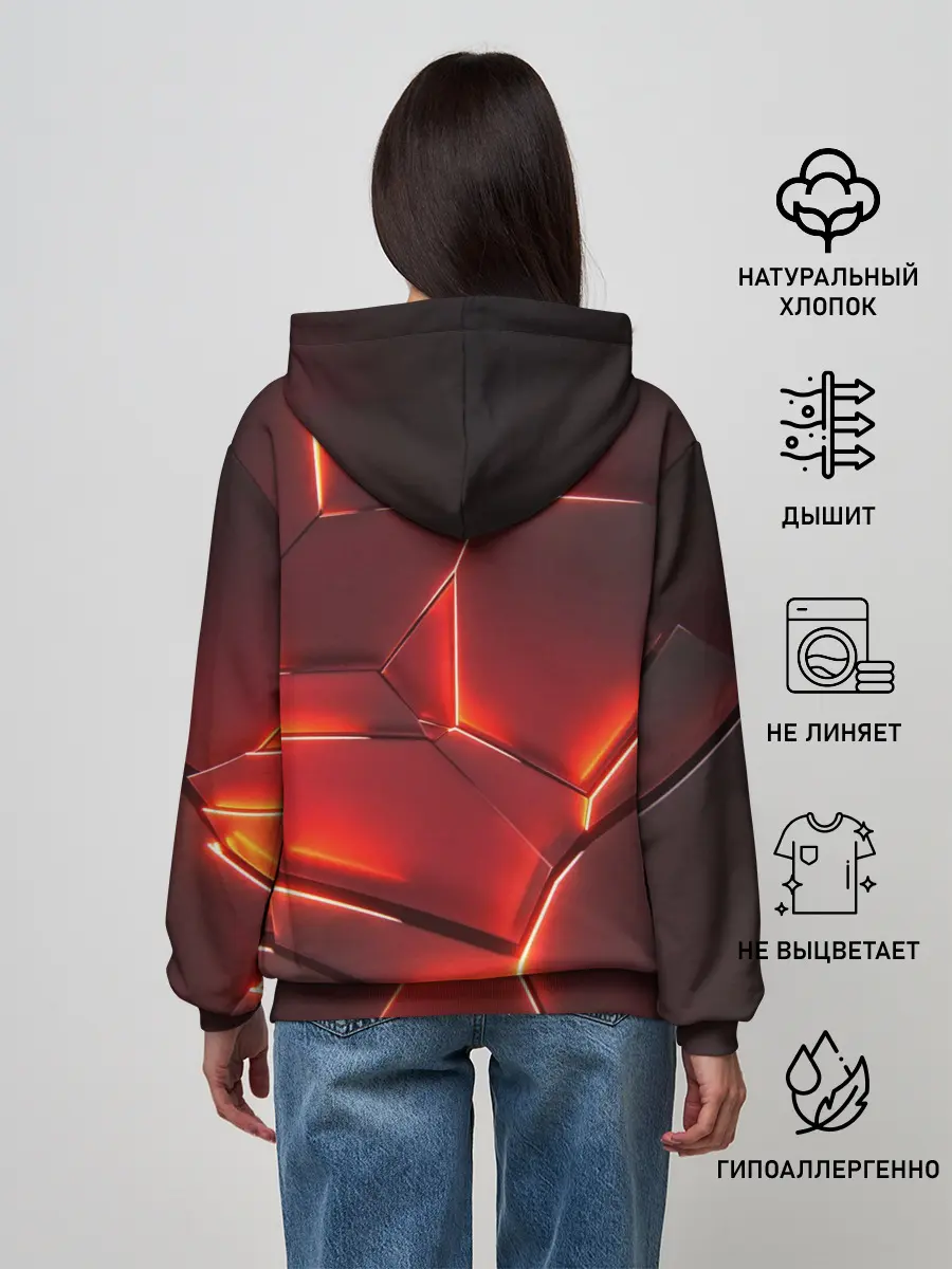 Женское худи / ПЛИТЫ НА НЕОНЕ