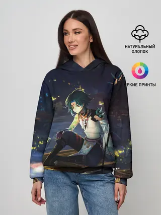 Женское худи / Сяо | Xiao | Genshin Impact