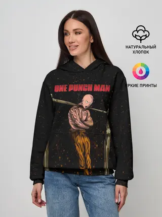 Женское худи / One Punch-Man Сайтама турникимэн
