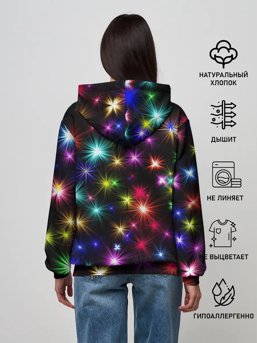 Женское худи / ПРАЗДНИЧНЫЕ ОГОНЬКИ