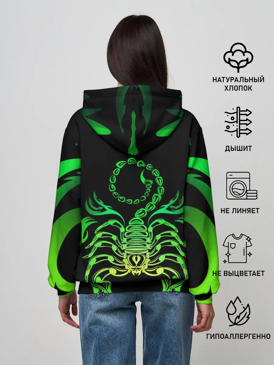 Женское худи / Acid scorpion