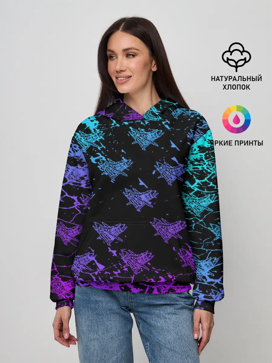 Женское худи / Velial Squad | neon