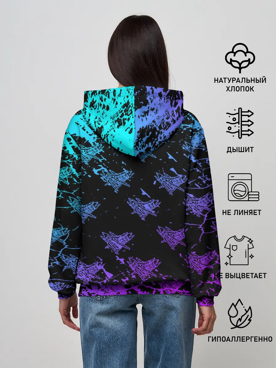 Женское худи / Velial Squad | neon