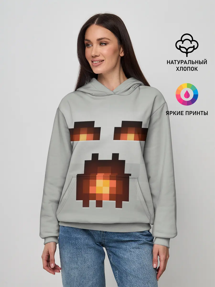 Женское худи / МАЙНКРАФТ, ГАСТ ОГНЕННЫЙ
