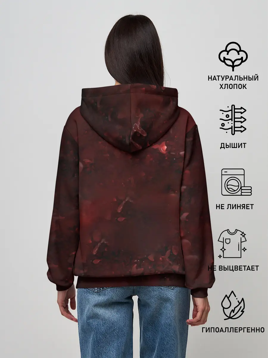 Женское худи / Лого GNR в розах