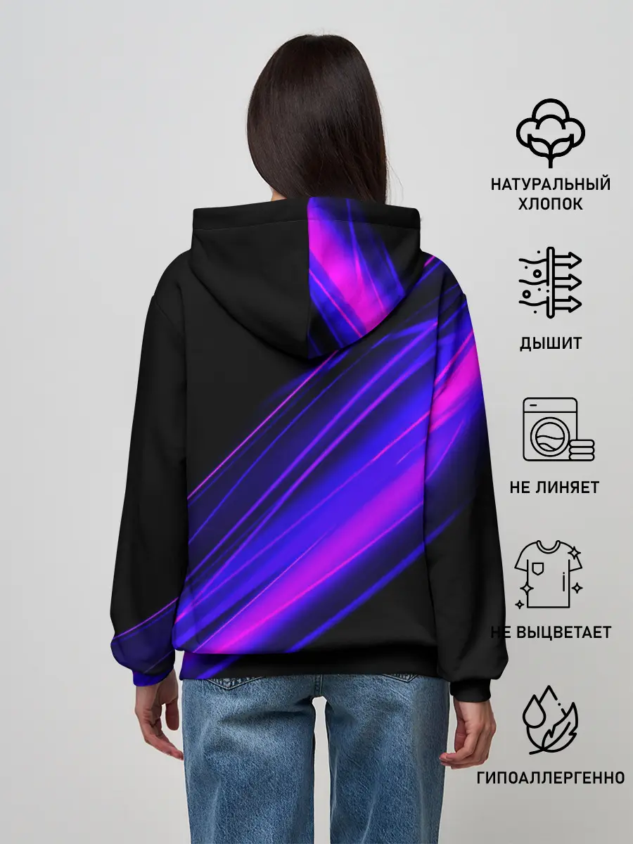 Женское худи / MERCEDES-BENZ / МЕРСЕДЕС-БЕНЗ / ПУРПУРНЫЙ