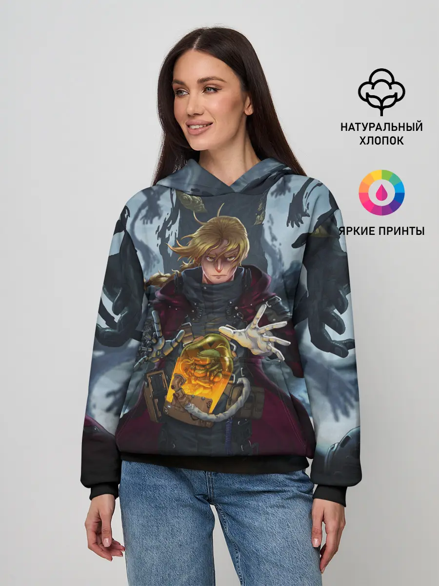 Женское худи / СТАЛЬНОЙ АЛХИМИК DEATH STRANDING STYLE
