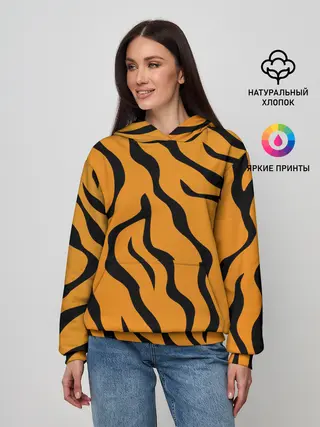 Женское худи / ТИГРИННЫЕ ПОЛОСЫ