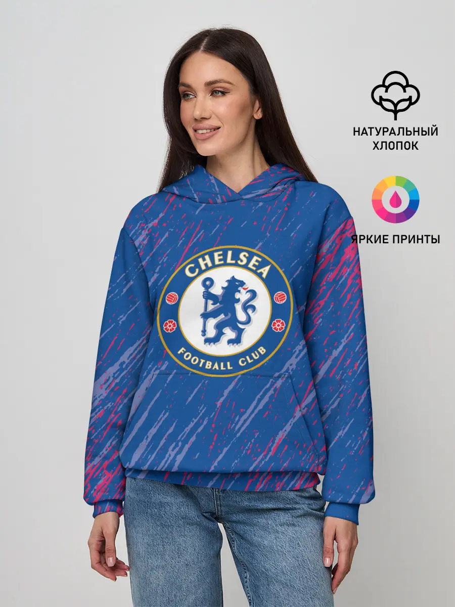 Женское худи / Chelsea: Logo.