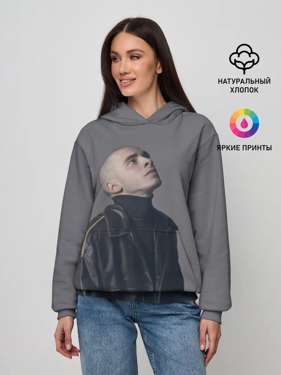 Женское худи / Задумчивый Хаски