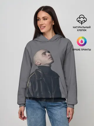 Женское худи / Задумчивый Хаски