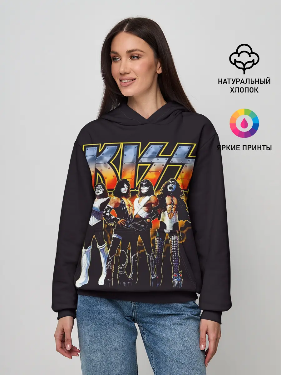 Женское худи / Кисс вместе