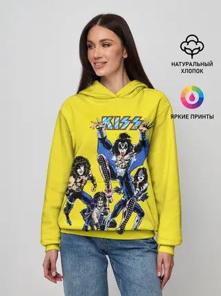 Женское худи / Комикс Кисс