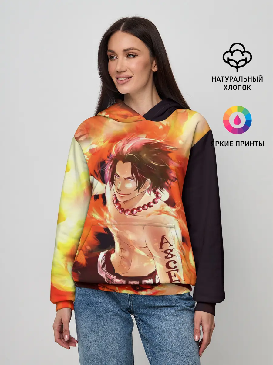 Женское худи / ONE PIECE ASCE HERO