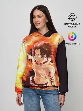 Женское худи / ONE PIECE ASCE HERO
