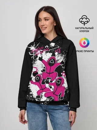 Женское худи / Squid game: firework