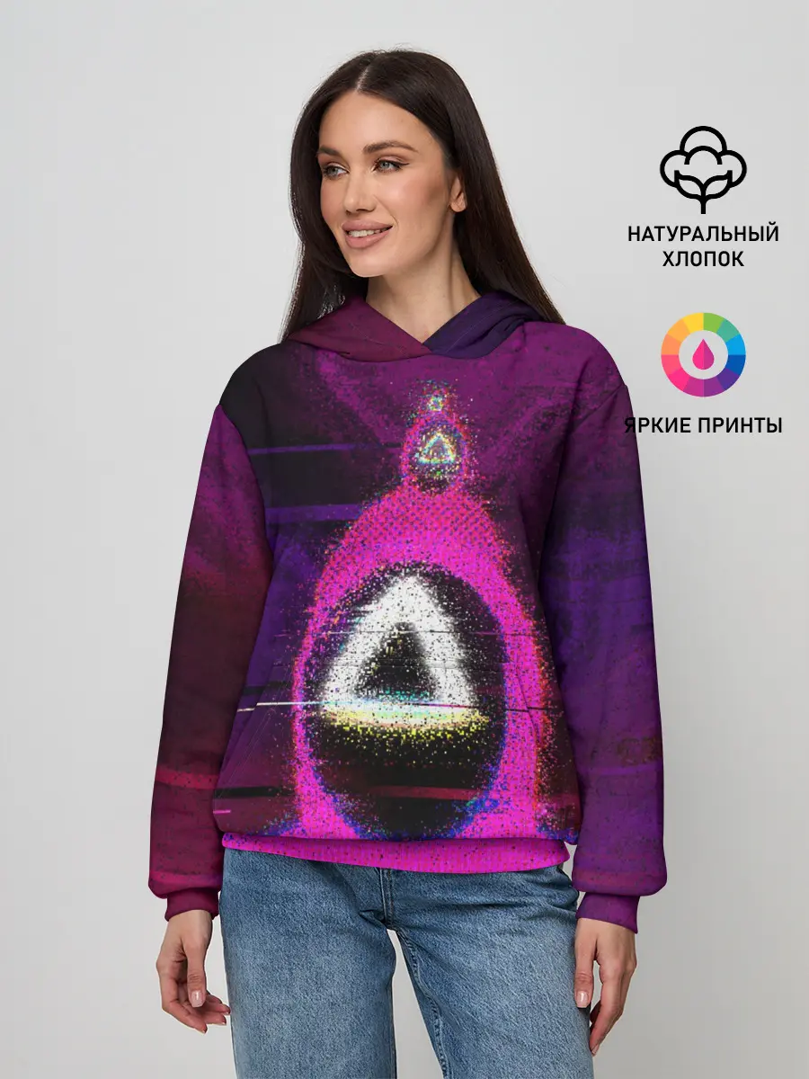 Женское худи / Squid game glitch