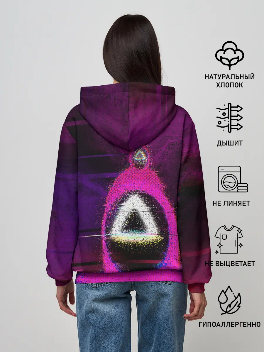 Женское худи / Squid game glitch