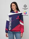Женское худи / MITSUBISHI ТРИКОЛОР