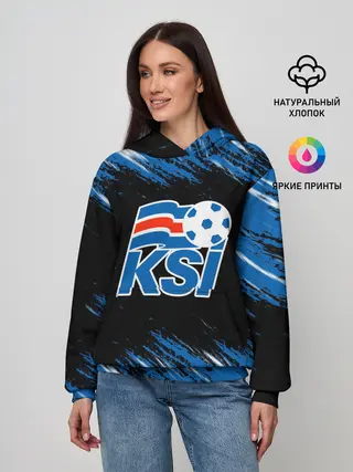 Женское худи / KSI ICELAND - сборная.