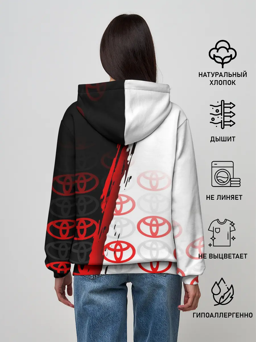 Женское худи / TOYOTA SPORT / GRUNGE / ГРАНЖ