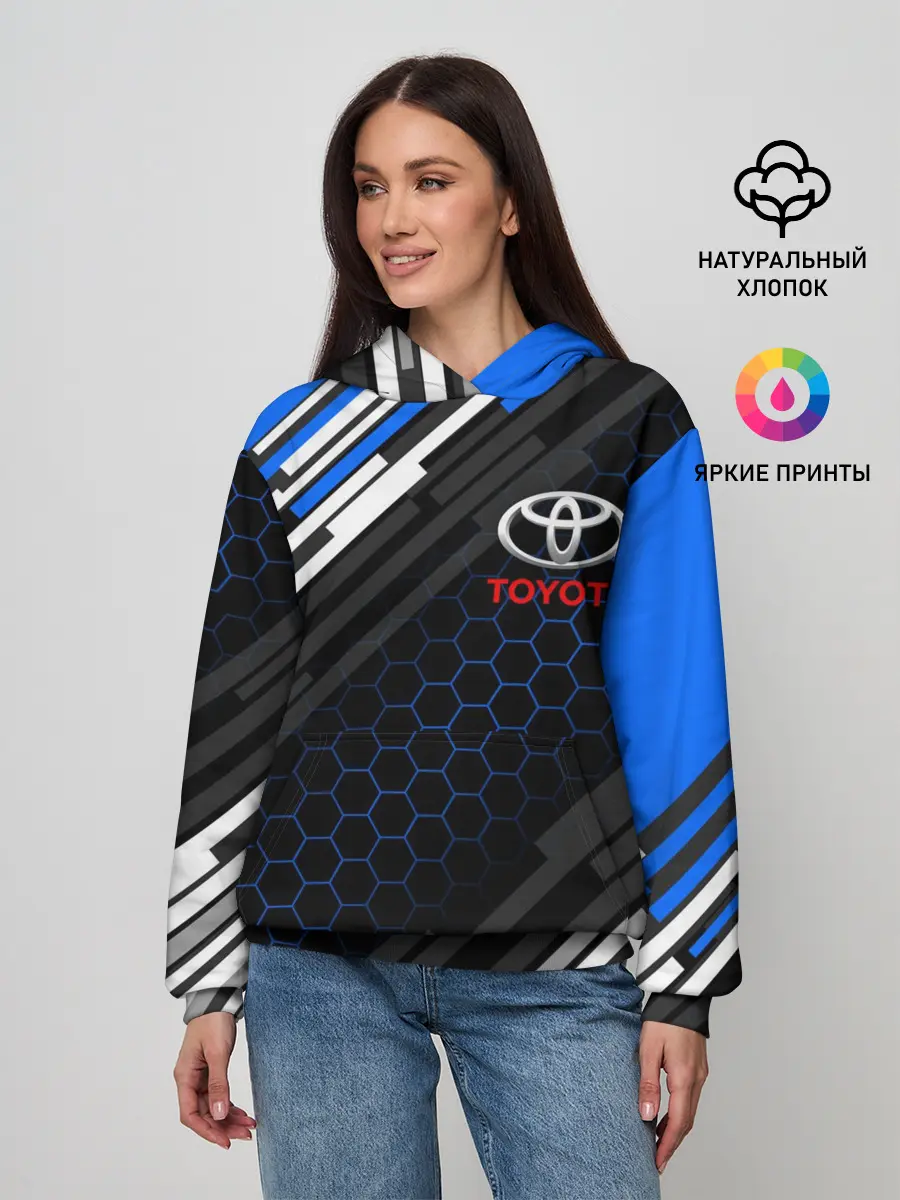 Женское худи / TOYOTA SPORT / ЛИНИИ / LINES