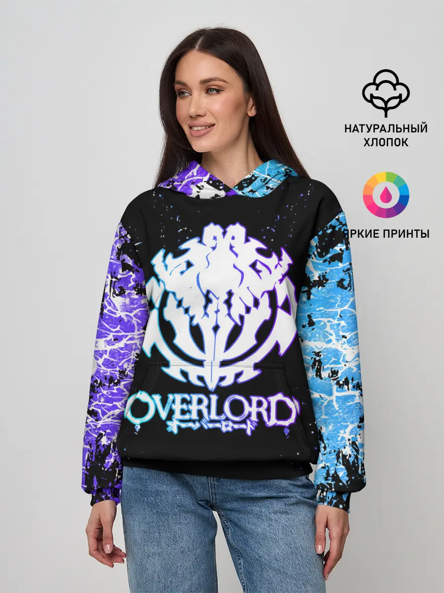 Женское худи / OVERLORD | оверлорд neon | НЕОН