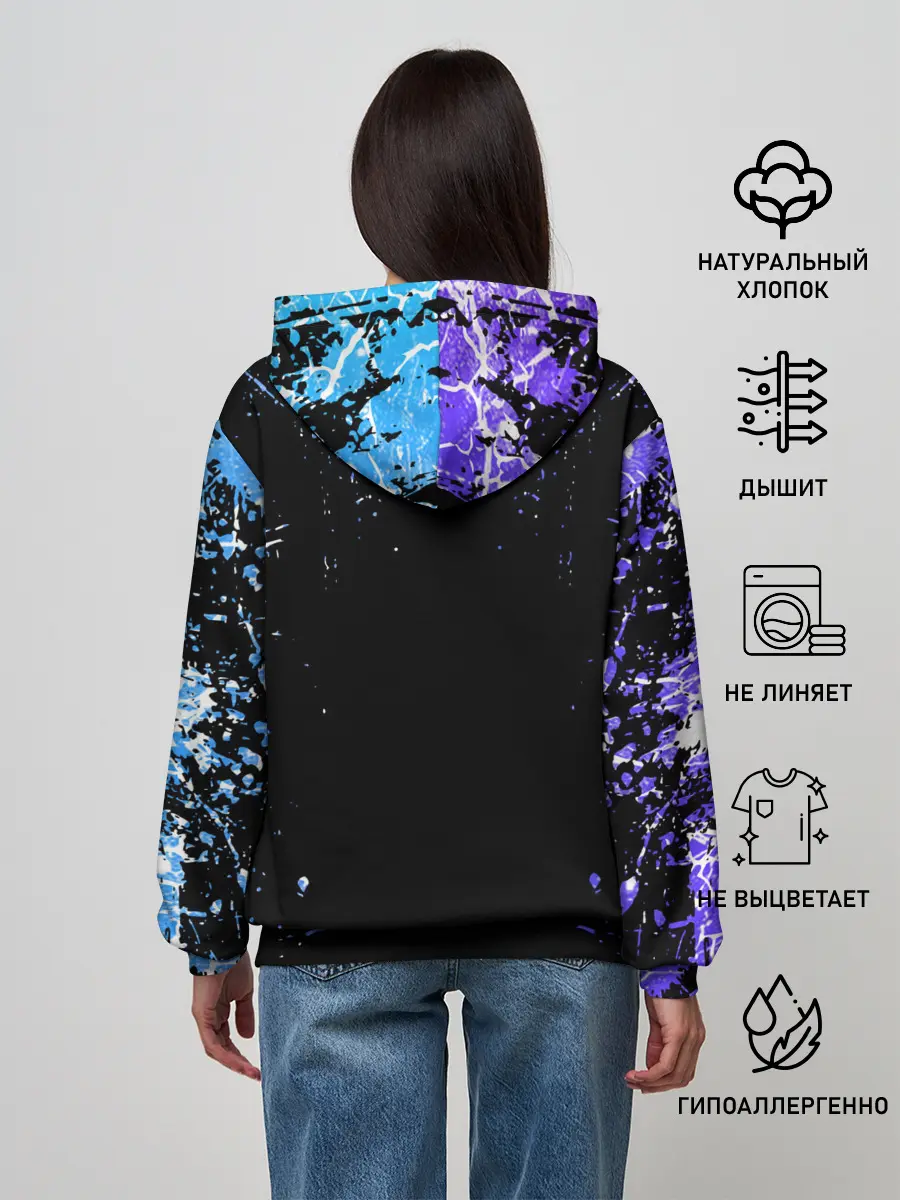 Женское худи / OVERLORD | оверлорд neon | НЕОН