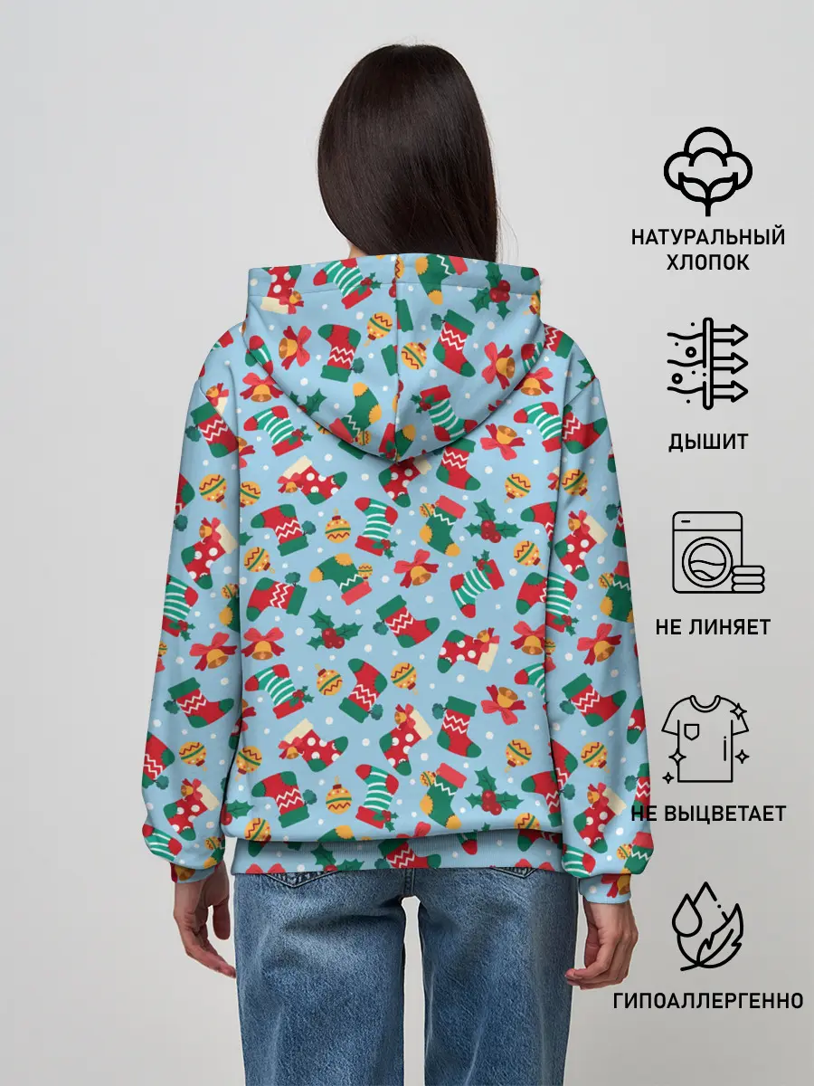 Женское худи / Christmas Background